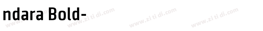 ndara Bold字体转换